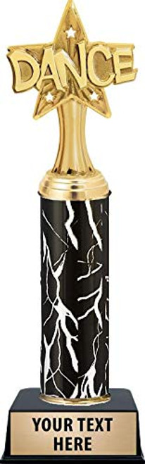 Crown Awards Dance Star Burst Trophies, Personalized Black Lightning Dance Star Burst Trophy, Custom Engraving Included Prime Crown Awards Dance Star Burst Trophies, Personalized Black Lightning Dance Star Burst Trophy, Custom Engraving Included Prime