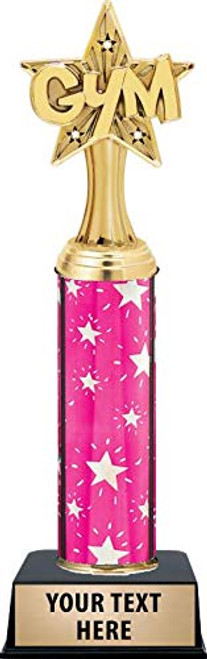 Crown Awards Gym Star Burst Trophies, Personalized Pink Gym Star Burst Trophy, Engraving Included Prime Crown Awards Gym Star Burst Trophies, Personalized Pink Gym Star Burst Trophy, Engraving Included Prime