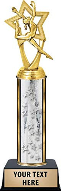 Crown Awards Gymnastics Star Female Trophies - Personalized Silver Gymnastics Star Female Trophy with Custom Engraving Prime Crown Awards Gymnastics Star Female Trophies - Personalized Silver Gymnastics Star Female Trophy with Custom Engraving Prime