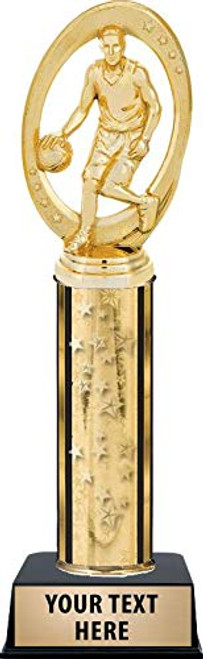 Crown Awards Basketball Champion Male Trophies, Gold Stars Basketball Champion Male Trophy with Custom Engraving Prime Crown Awards Basketball Champion Male Trophies, Gold Stars Basketball Champion Male Trophy with Custom Engraving Prime
