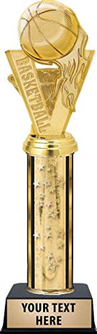 Crown Awards Basketball Fireball Trophies - Gold Stars Basketball Fireball Trophy with Custom Engraving Prime Crown Awards Basketball Fireball Trophies - Gold Stars Basketball Fireball Trophy with Custom Engraving Prime
