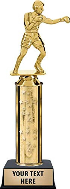 Crown Awards Boxing Male Trophies, Gold Stars Boxing Male Trophy with Custom Engraving Prime Crown Awards Boxing Male Trophies, Gold Stars Boxing Male Trophy with Custom Engraving Prime