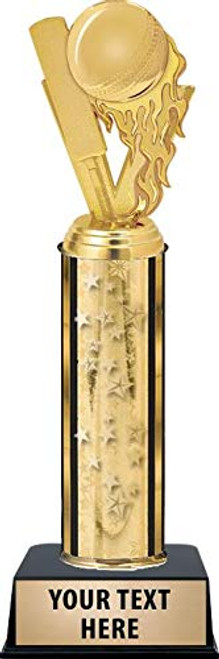 Crown Awards Cricket Fireball Trophies - Gold Stars Cricket Fireball Trophy with Custom Engraving Prime Crown Awards Cricket Fireball Trophies - Gold Stars Cricket Fireball Trophy with Custom Engraving Prime