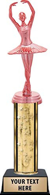 Crown Awards Pink Ballet Female Trophies - Gold Stars Pink Ballet Female Trophy with Custom Engraving Prime Crown Awards Pink Ballet Female Trophies - Gold Stars Pink Ballet Female Trophy with Custom Engraving Prime