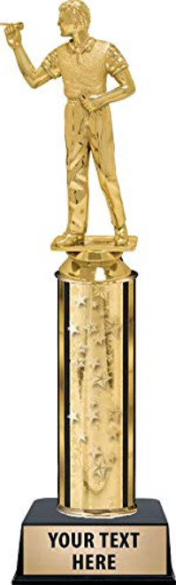 Crown Awards Darts Male Trophies - Gold Stars Darts Male Trophy with Custom Engraving Prime Crown Awards Darts Male Trophies - Gold Stars Darts Male Trophy with Custom Engraving Prime