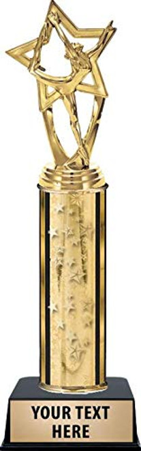 Crown Awards Dance Star Trophies - Gold Stars Dance Star Trophy with Custom Engraving Prime Crown Awards Dance Star Trophies - Gold Stars Dance Star Trophy with Custom Engraving Prime