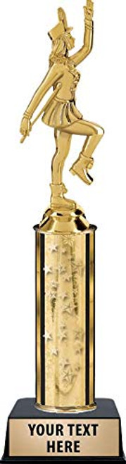 Crown Awards Majorette Female Trophies, Gold Stars Majorette Female Trophy with Custom Engraving Prime Crown Awards Majorette Female Trophies, Gold Stars Majorette Female Trophy with Custom Engraving Prime