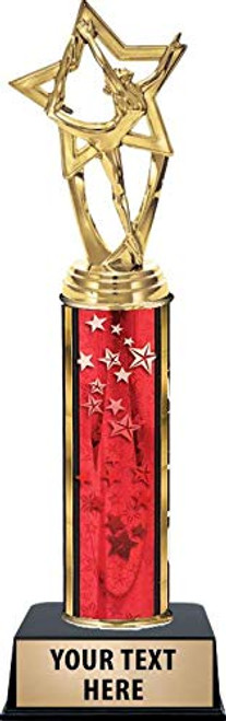 Dance Star Trophies - Red Stars Dance Star Trophy Award with Customized Engraving Prime Dance Star Trophies - Red Stars Dance Star Trophy Award with Customized Engraving Prime