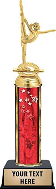 Gymnastics LegHold Female Trophies - Red Stars Gymnastics LegHold Female Trophy Award with Customized Engraving Prime Gymnastics LegHold Female Trophies - Red Stars Gymnastics LegHold Female Trophy Award with Customized Engraving Prime