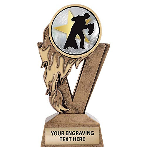 Crown Awards Gold Ballroom Dance Star Trophies, 6.25 inch H Custom Fireball Ballroom Dance Star Trophy Prime Crown Awards Gold Ballroom Dance Star Trophies, 6.25 inch H Custom Fireball Ballroom Dance Star Trophy Prime