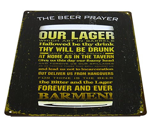 The Beer Player Retro Metal Tin Sign Poster Plaque Plate Bar Pub Club Cafe Home Room Wall Decor