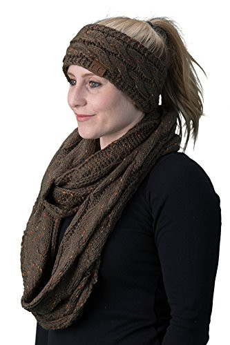 Headwrap Scarf Set Bundle - Olive (Confetti)