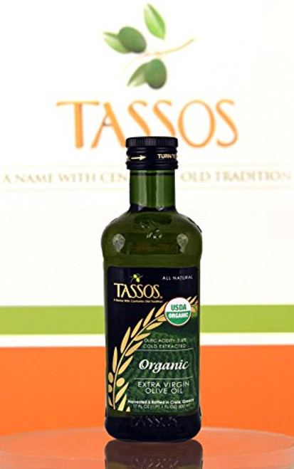 Tassos, Oil Olive Extra Virgin Organic, 17 Fl Oz Tassos, Oil Olive Extra Virgin Organic, 17 Fl Oz