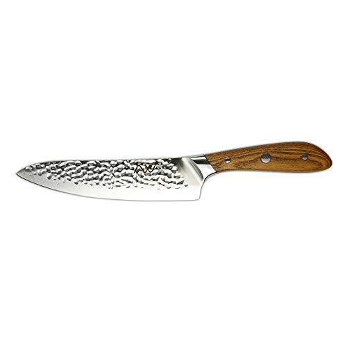 Rockingham Forge Ashwood Series 8 Chefs Knife with Ice Hardened Vanadium Steel Blades, Heat-Treated Natural Handles Rockingham Forge Ashwood Series 8 Chefs Knife with Ice Hardened Vanadium Steel Blades, Heat-Treated Natural Handles