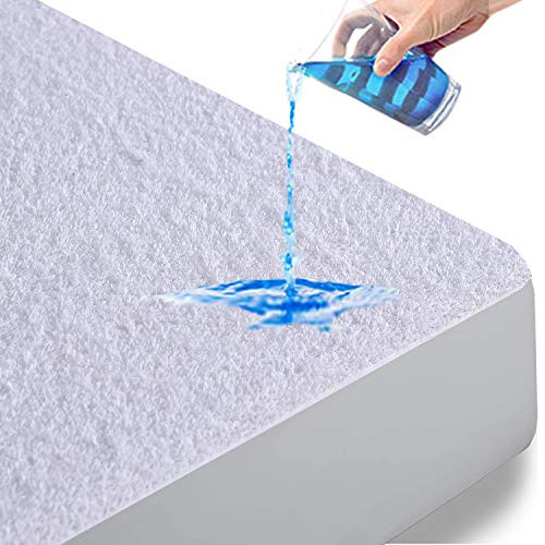 Full Premium Waterproof Mattress Protector, Breathable Terry Surface Mattress Cover, Deep Pocket Stretch to 16 inch Noiseless Vinyl Free Bed Cover - 10 Year Quality Assurance Full Premium Waterproof Mattress Protector, Breathable Terry Surface Mattress Cover, Deep Pocket Stretch to 16 inch Noiseless Vinyl Free Bed Cover - 10 Year Quality Assurance