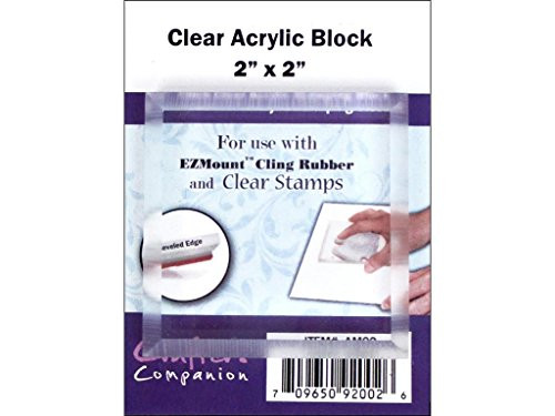 Crafter's Companion CCMAM02 Acrylic Block Square, 2" by 2"