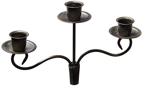 DEI The Vinyard Collection Bottle Stopper Three-Candle Candelabra with Antique Bronze Finish