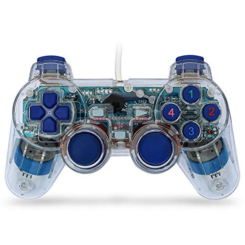 LFJG PC Computer Vibration USB Gamepad Controllers,Double Shock Gamepad Gaming Remote Joysticks