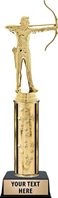 Crown Awards Archery Male Trophies, Gold Stars Archery Male Trophy with Custom Engraving Prime Crown Awards Archery Male Trophies, Gold Stars Archery Male Trophy with Custom Engraving Prime