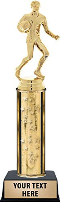 Crown Awards Rugby Male Trophies, Gold Stars Rugby Male Trophy with Custom Engraving Prime Crown Awards Rugby Male Trophies, Gold Stars Rugby Male Trophy with Custom Engraving Prime