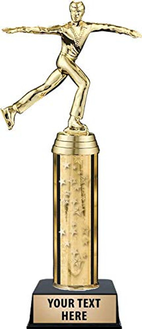 Crown Awards Skating Male Trophies, Gold Stars Skating Male Trophy with Custom Engraving Prime Crown Awards Skating Male Trophies, Gold Stars Skating Male Trophy with Custom Engraving Prime