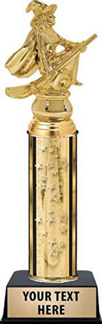 Crown Awards Witch with Cauldron Trophies, Gold Stars Witch with Cauldron Trophy with Custom Engraving Prime Crown Awards Witch with Cauldron Trophies, Gold Stars Witch with Cauldron Trophy with Custom Engraving Prime