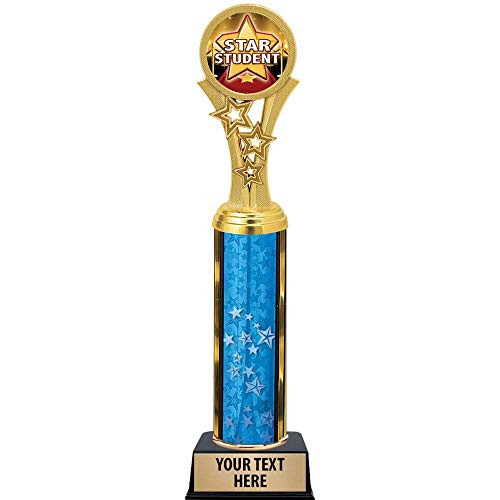 Star Student Trophies, 11 inch Blue Stars Star Student Trophy Award, Free Engraving Prime Star Student Trophies, 11 inch Blue Stars Star Student Trophy Award, Free Engraving Prime