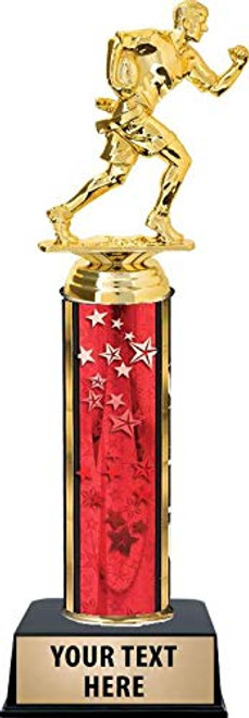 Flag Football Male Trophies - Red Stars Flag Football Male Trophy Award with Customized Engraving Prime Flag Football Male Trophies - Red Stars Flag Football Male Trophy Award with Customized Engraving Prime
