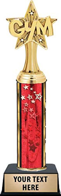 Gym Star Burst Trophies, Red Stars Gym Star Burst Trophy Award with Customized Engraving Prime Gym Star Burst Trophies, Red Stars Gym Star Burst Trophy Award with Customized Engraving Prime