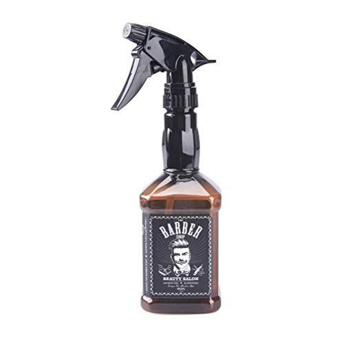 Panghuhu88 650ML Spray Bottle Hairdressing Spray Bottle Salon Barber Hair Tools Water Sprayer Fine Mist Atomizer, Mist Continuous Trigger Sprayer, Plastic Empty Hair Sprayer, Brown