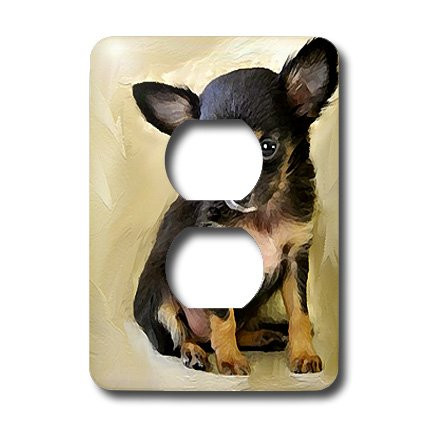 3dRose lsp_4467_6 Chihuahua Puppy 2 Plug Outlet Cover