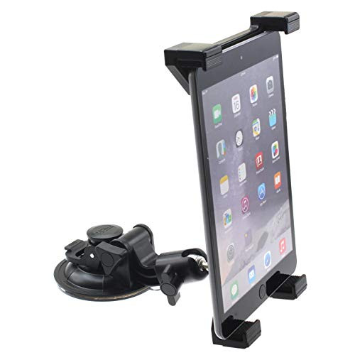 Car Mount Dash Windshield Holder Swivel Cradle Dock Heavy Duty Compatible with Microsoft Surface Go (10 inch) - Microsoft Surface Pro - Microsoft Surface Pro 2 - Microsoft Surface Pro 3