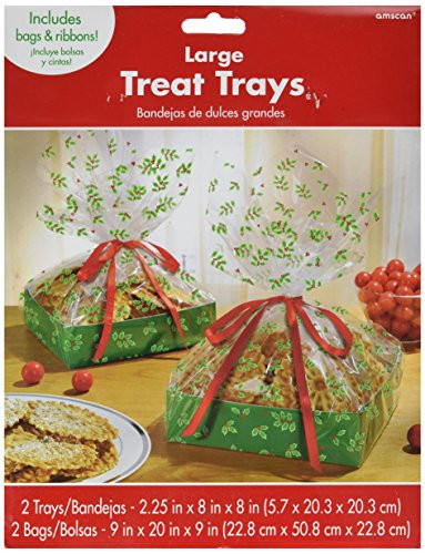Christmas Holiday Plastic Tray Value Pack, 2 Ct. | Party Tableware