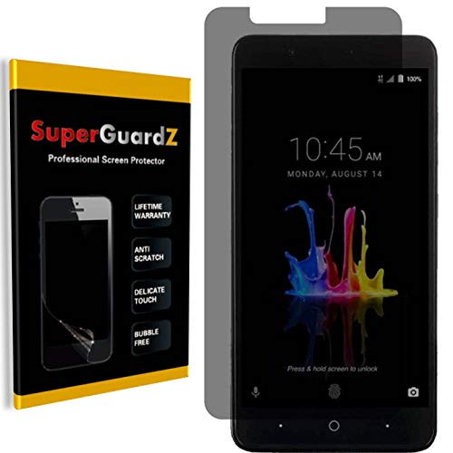 for ZTE Blade Z Max Screen Protector  Privacy Anti-Spy , SuperGuardZ, Anti-Glare, Anti-Scratch, Anti-Bubble  Lifetime Replacement  plus 2 Stylus Pen