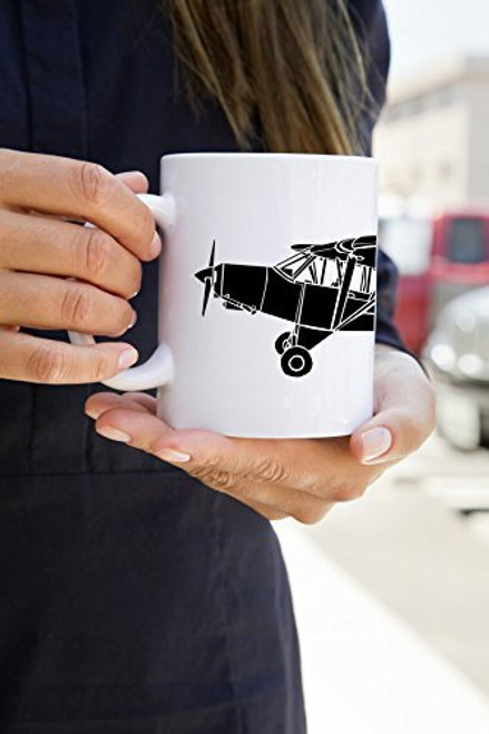 KillerBeeMoto: 11 Oz Coffee Mug Limited Release Piper PA-18 Super Cub Recreational Aircraft Drawing On Coffee Mug KillerBeeMoto: 11 Oz Coffee Mug Limited Release Piper PA-18 Super Cub Recreational Aircraft Drawing On Coffee Mug