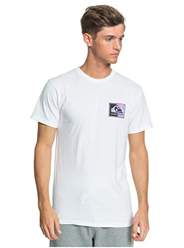 Quiksilver Men's Fractal Logo TEE, White, S