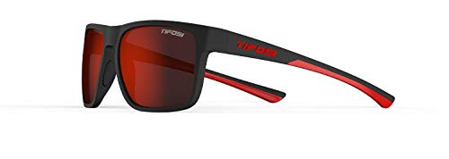 Tifosi Optics Swick Sunglasses (Satin Black-Crimson/Smoke Red Lenses)