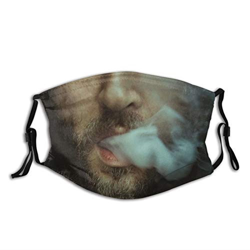 Washable Cloth Funny Face Mask Reusable Black Balaclavas with 2 Pcs Filters