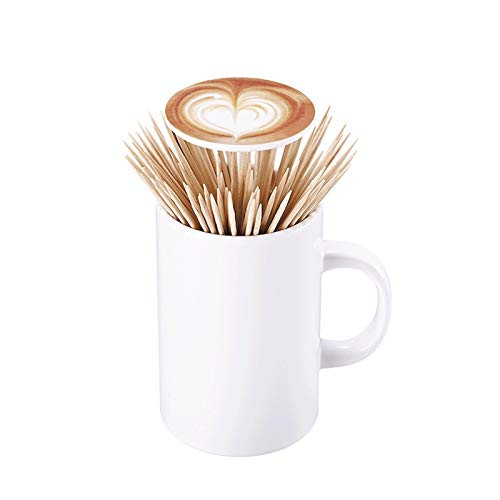 Toothpick Dispenser Fashion Toothpick Holder Automatic Pop Up Toothpick Dispenser Coffee Cup Toothpicks Box Storage Organizer Container Decoration for Kitchen Toothpick Holder Dispenser