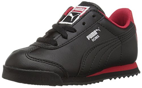 PUMA Roma Basic Inf Sneaker,Puma Black/Toreador/Puma Silver,8 M US Toddler