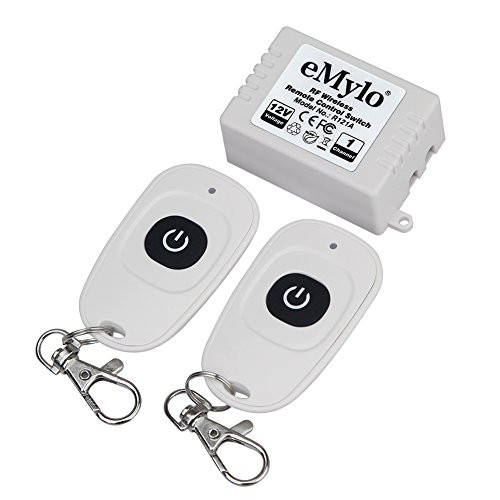 eMylo DC 12V 1Channel 433Mhz RF Wireless Remote Control Switch Relay Remote with Transmitter