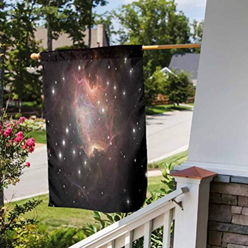 Anmaseven Constellation Outdoor Holidays Yard Flags for Garden Yard Lawn Deep Down in Outer Space Complex Supernova Phenomenal Dynamic Universe Image Multicolor Garden Size-12 by 18 inch