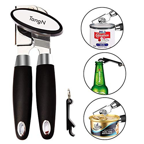Hand Can Opener Manual Openers - Smooth Edge Stainless Steel Tin Openers Manual Heavy Duty Professional Can Openers with Anti Slip Design Hand Can Opener Manual Openers - Smooth Edge Stainless Steel Tin Openers Manual Heavy Duty Professional Can Openers with Anti Slip Design
