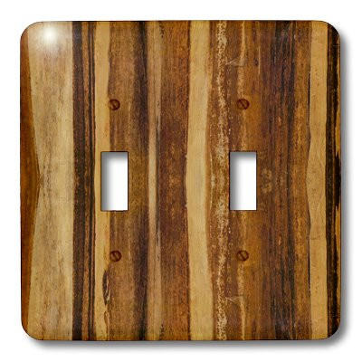 3dRose lsp_25387_2 Faux Wood Print Toggle Switch Multi-Color
