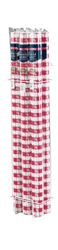 Creative Converting Roll Plastic Table Cover, 100-Feet, Red Gingham