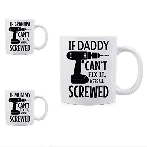 DIY Mug DIY Gift DIY Gifts For Grandpa Daddy Mug Mummy Mug Fathers Day Gift Funny Mug Ideas Cute Daddy Gift Can Fix It