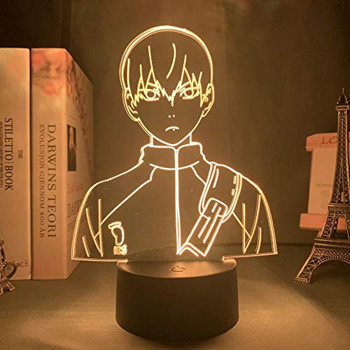 Kids Night Light 3D Lamp Night Anime Light Anime Haikyuu Hinata Shoyo Kageyama Tobio Sugawara Koushi Tanaka Figure Led Anime Lamps for Children Bedroom Dec 3D Night Light-Touch