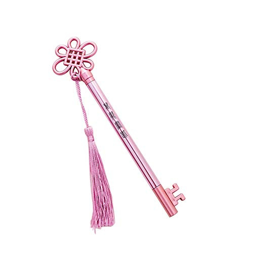 Opla3ofx Creative Tassel Pendant Ink Gel Pen Writing Marker Student Office Stationery Fine point, Durable and Smoth to Write Rose Gold