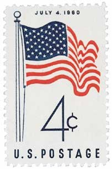 1153 - 1960 4c 50-Star Flag Postage Stamp Numbered Plate Block (4) 1153 - 1960 4c 50-Star Flag Postage Stamp Numbered Plate Block (4)