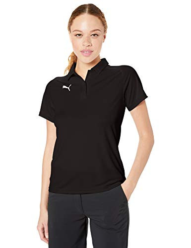 PUMA Women's Liga Sideline Polo, Blackpuma White, M
